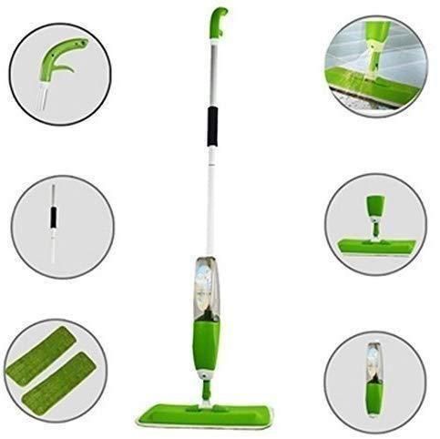 Lightweight spray mop for daily floor cleaning.