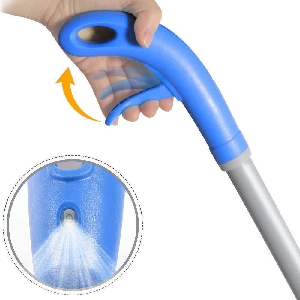 Lightweight spray mop for daily floor cleaning.