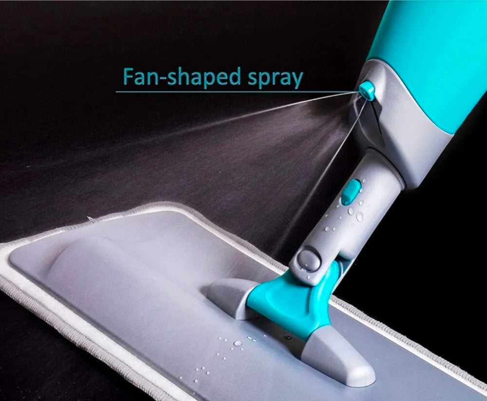 Lightweight spray mop for daily floor cleaning.