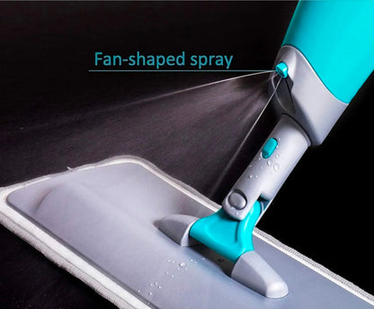 Lightweight spray mop for daily floor cleaning.